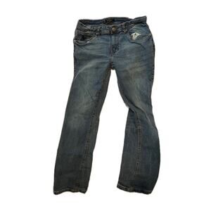 Abstract One Distressed Blue Jeans Mens 30x30